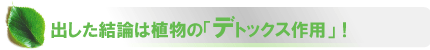 美杏香化粧品開発 デトックス作用